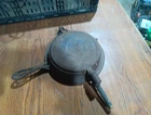 Griswold Cast Iron The American # 8 Waffle iron Finger Hinge Rough