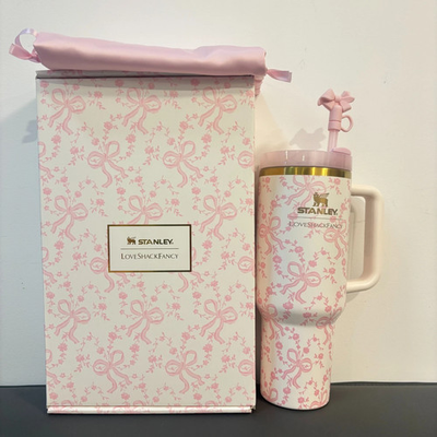 #ad The Stanley X Love Shack Fancy Holiday Quencher Cup 40 OZ Rosa Beaux Pink $46.54