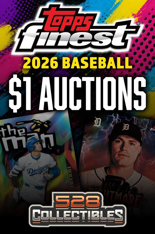 $1 Auctions! 2026 Topps Finest Baseball Mega Box Breaks!