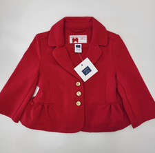 Janie and Jack Baby Girl Red Blazer 6-12 months NEW