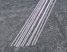 Fibreglass Stems (100) For Pole Floats 0.8mm Diameter Natural 60cm Long