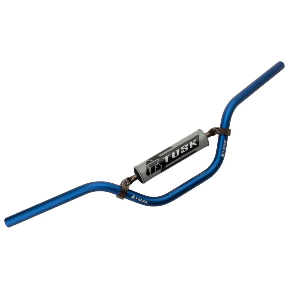 Tusk T-10 Aluminum 7/8" Handlebar Mini High Bend Blue For Honda CR80R 1980-2002 - Image 3 of 4
