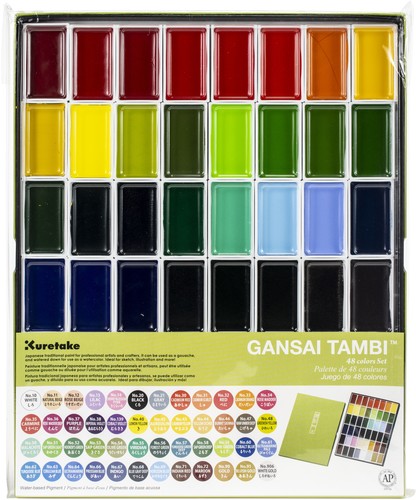 Kuretake Gansai Tambi 48 Farben Set - verschiedene Farben