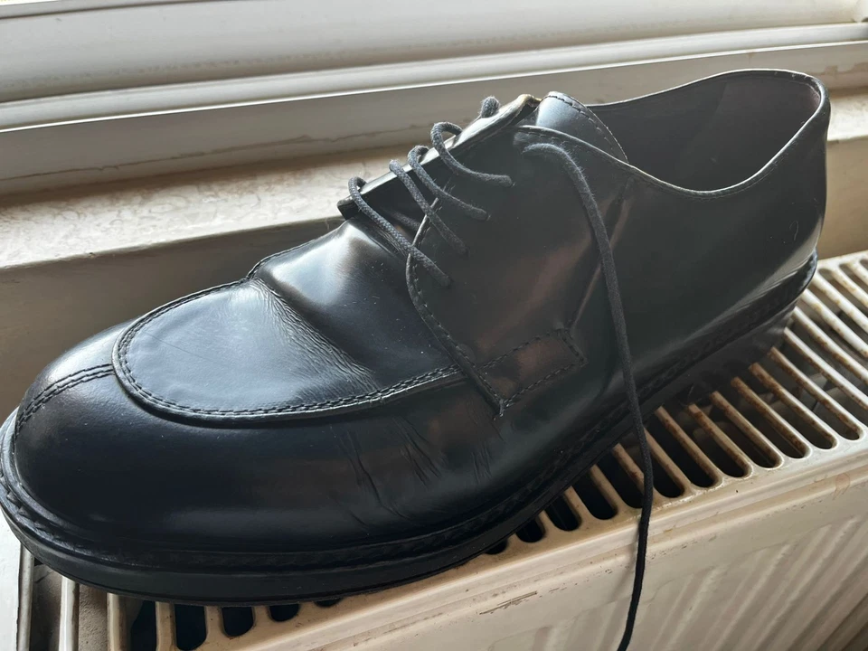 italy hombre 9 zapatos de vestir negros Foto 4 de 4