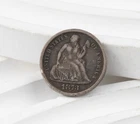 1873 Seated Liberty Dime (No Arrows) – G/VG Details – 90% Silver - 1376B