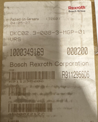 Rexroth DKC02.3-008-3-MGP-01 PLC Processor, Part No. R911295606