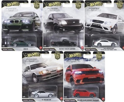 1:64 Hot Wheels Power Trip Set,neu, BMW, Mercedes Benz, Ford, Jeep