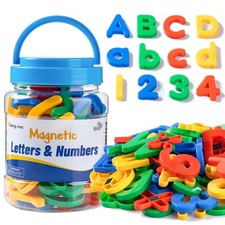 Magnetic Letters and Numbers Plastic for Whiteboard  Refrigerator Learning Set