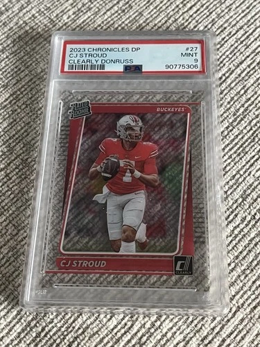 CJ Stroud 2023 Chronicles Clearly Donruss Rookie Draft Picks #27 PSA 9