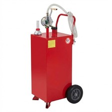 40 Gallon Gas Caddy ,Portable Fuel Diesel Transfer Storage Tank w/ Pump  Wheel