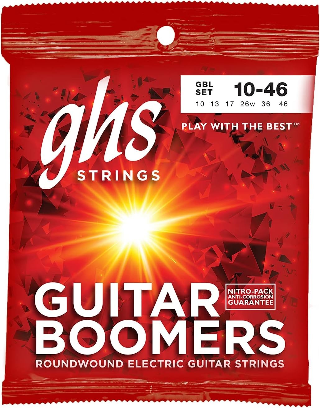 Guitar Strings Electric GHS Boomers GBL Light Gauge 10-46