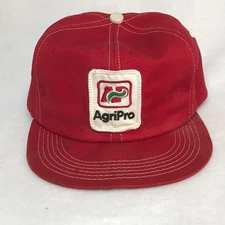 vintage Agri-Pro Snapback Farm Hat - K-Brand advertising Farmer Cap