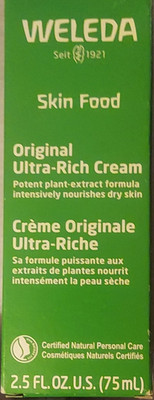 Weleda Skin Food Ultra-Rich Cream Moisturizer Dry Skin 2.5 fl oz (75 mL)