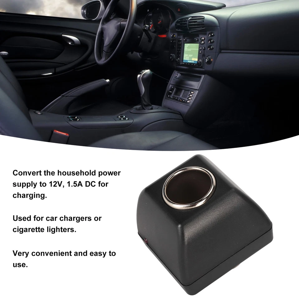 (UK Stecker) Zigarettenanzünder Adapter AC 100240V Eingang Netzteil Adapter Für - Bild 3 von 4
