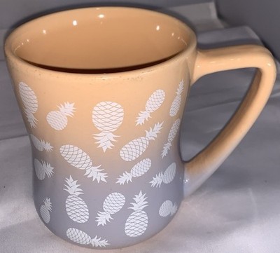 Pineapple Mug Large 20 oz Curved Coffee Cup Edible Arrangement ~ Tropical