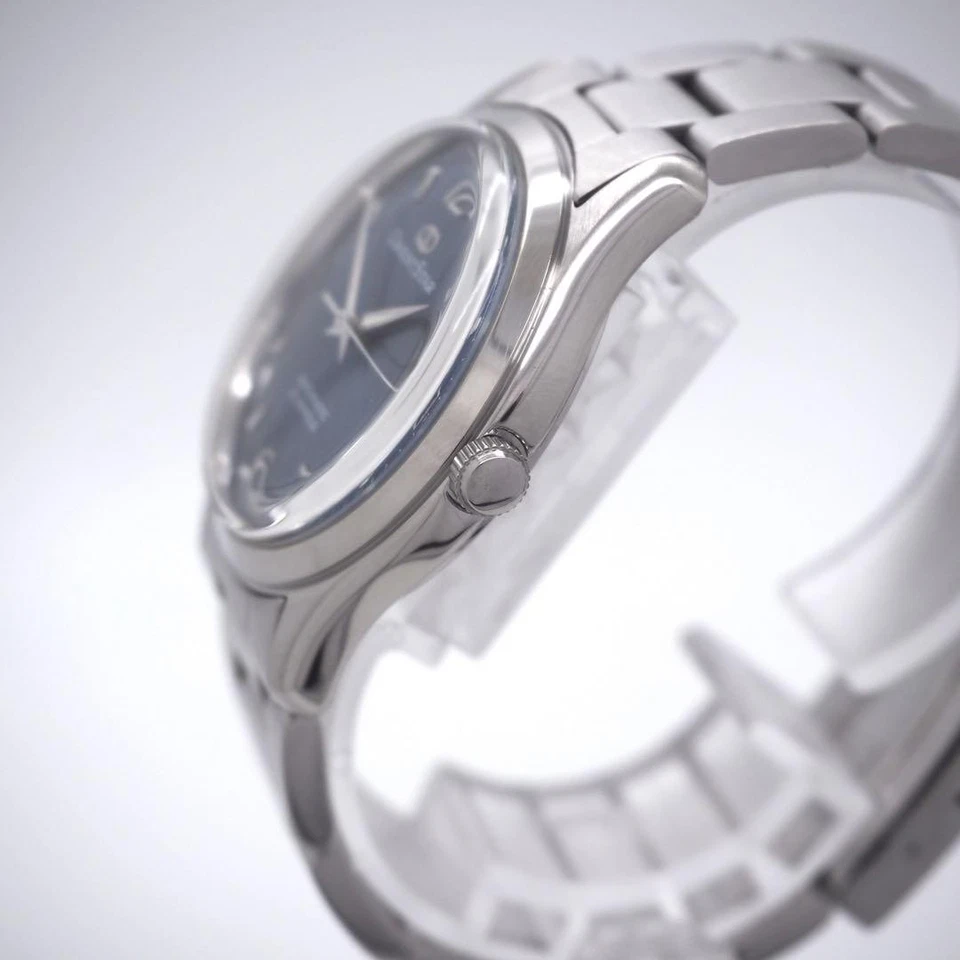 Reloj automático Orient Star para hombre Explorer esfera azul correa plateada 34,5 mm Foto 3 de 4