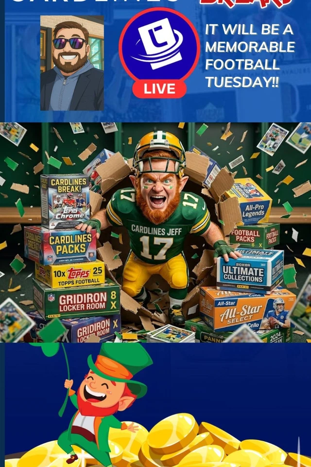 Cap off the Holiday weekend with a Very Memorial NFL Tuesday Breaks #1135-9