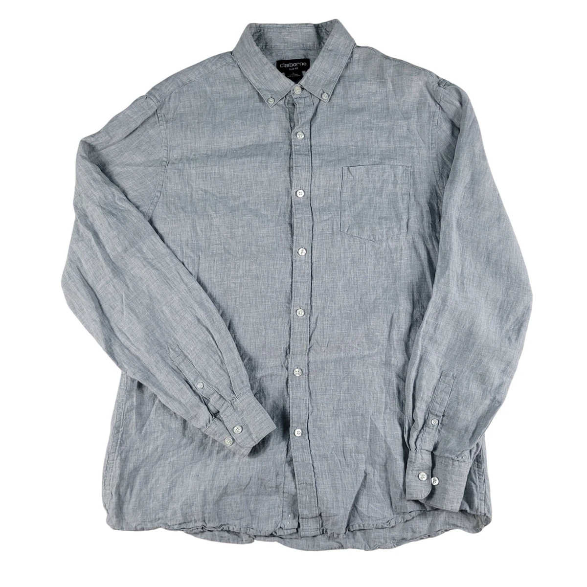 Claiborne Long Sleeve Casual Button-Down Shirts for Men for sale | eBay