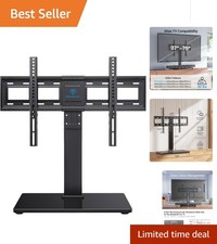 Adjustable Height TV Stand with Swivel Function for 75 Inch TVs - VESA 600x400mm