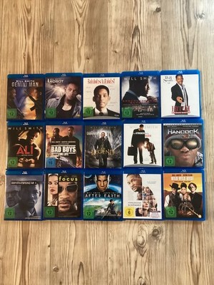 Blu Ray Sammlung Filme Paket Will Smith 15 Stück