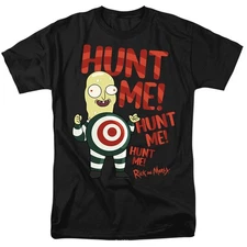 Rick And Morty - Hunt Me - Adult Men T-Shirt