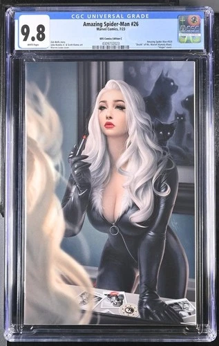 Amazing Spider-Man #26 CGC 9.8 NM 2023 Warren Louw KRS Comics Edition C Blackcat