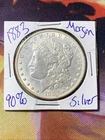 1883 Morgan Dollar $1 US Silver Coin AU