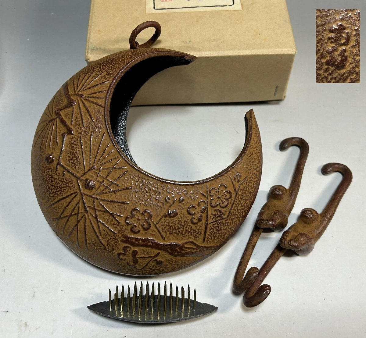 复古原始铁日本古董花瓶| eBay