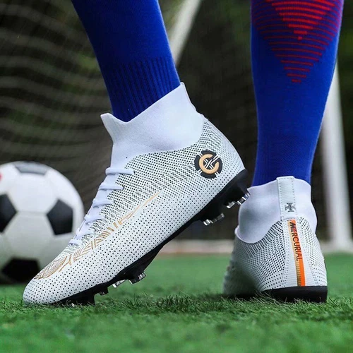 Herren Fußball schuhe AG Stollen Nocken Fussball Stiefel Outdoor Indoor Sneaker - Bild 16 von 19