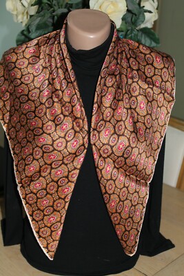 Foulard/Carré/Chale ☆En soie 100% 27g-roulotté☆Silk SCARF seide soie seda schal