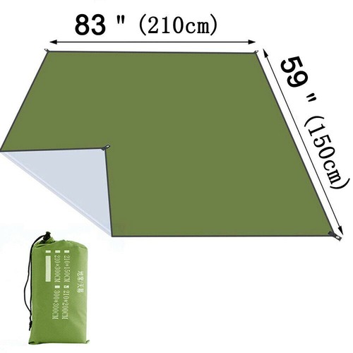 210x150cm Waterproof Camping Tent Tarp Sun Rain Shade Shelter Canopy Cover Mat - Picture 7 of 9