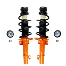 2X Front Complete Shock Struts Assembly For 09-18 VW POLO 6R Skoda Fabia III MK3