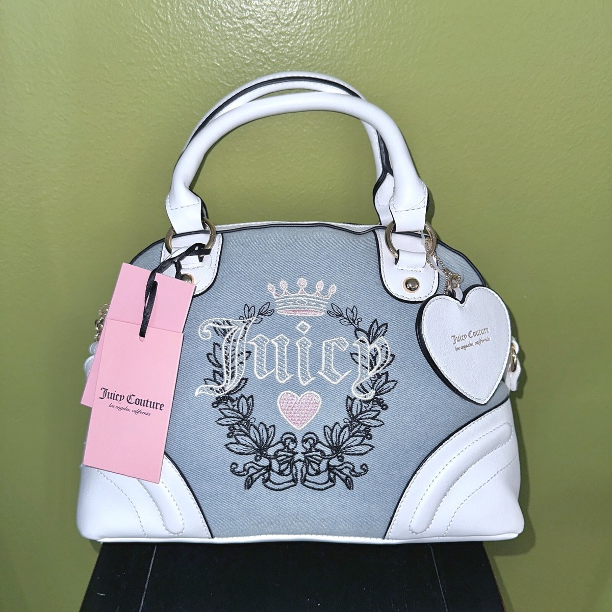 JUICY COUTURE Denim Heritage Satchel NWT | eBay