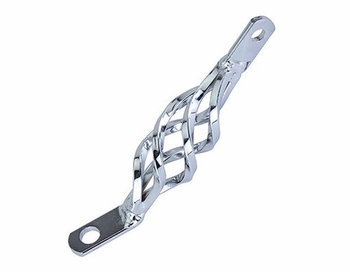 Bike Cage Twisted Light Bracket Chrome 