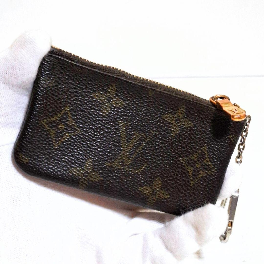 LOUIS VUITTON Pochette Cles Coin Key Case Monogram Canvas Brown