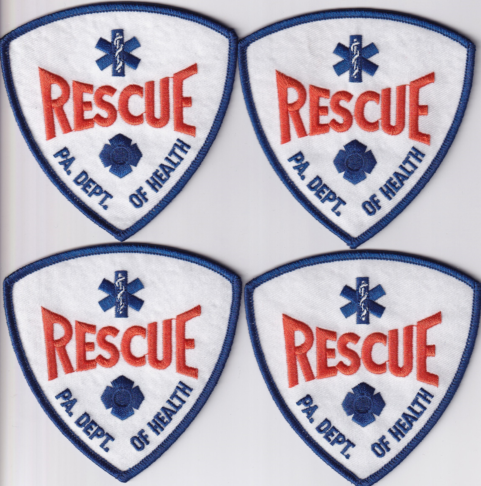 4 Pennsylvania RESCUE patches PA Dept of Health EMS | eBay