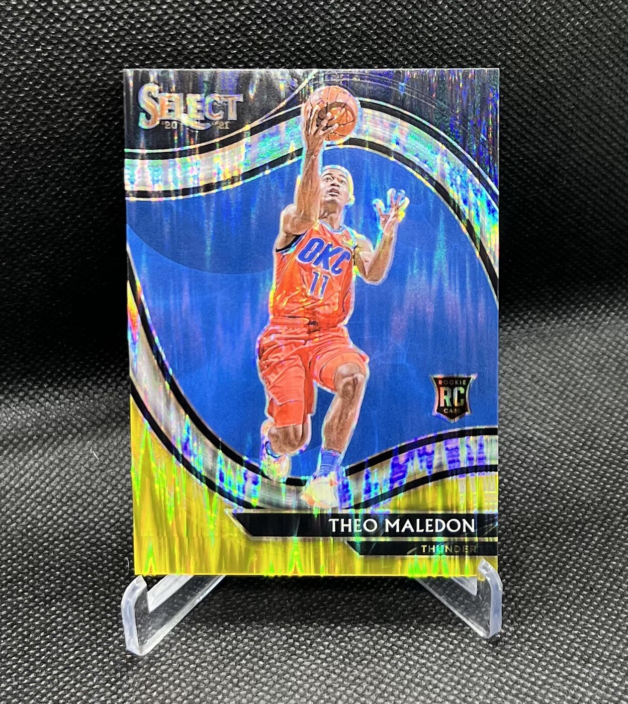 THEO MALEDON 2020-21 Panini Select Black White Gold Flash Courtside Rookie 1/1!!