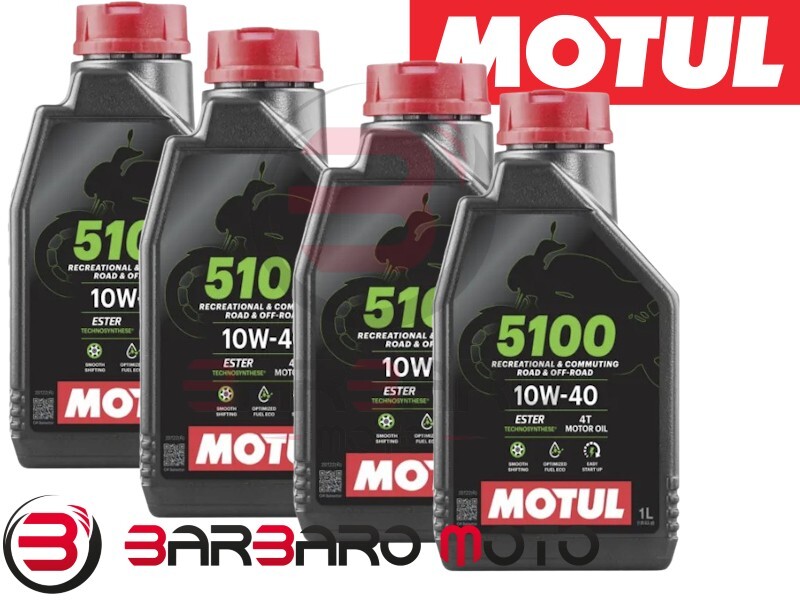 MOTUL 5100 10W50 MA2 Synthetic 4 L Engine Oil 4T Moto Quad Atv