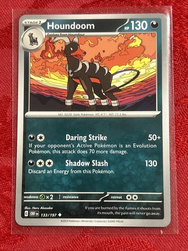 Pokémon - Hundemon - Obsidian Flames - 133/197 Pull to Sleeve - Picture 6 of 7