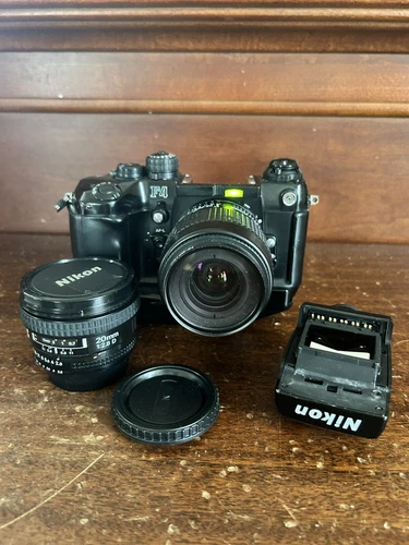 Nikon F4s 35mm Film Camera with MB-21 Battery Holder, Black