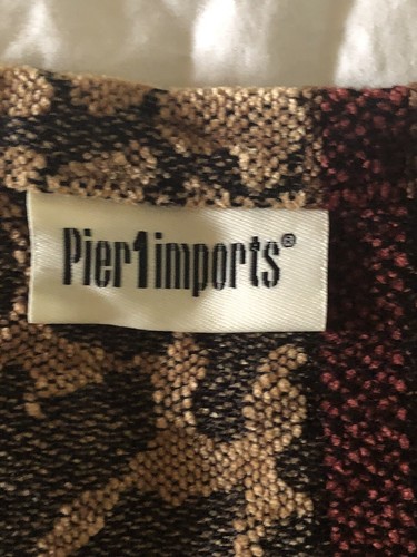 Pier 1 Imports Soft Animal Print Throw Blanket Brown Chenille 50x60" Beautiful - Picture 7 of 7