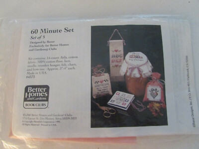 60 Minute Set of 5 Cross Stitch Projects