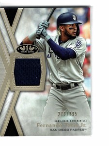 2020 Fernando Tatis Jr Tier One Jersey #d /395 padres topps 1 | eBay