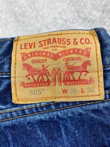 Levis 501 Jeans Denim Blau Hose 36x30 3 Stück (gewaschen) - Bild 9 von 13