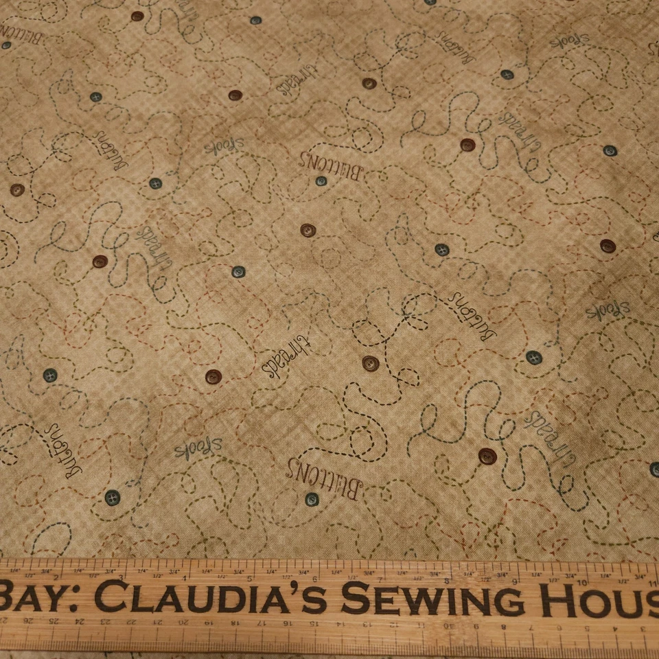 30" Buttons & Blooms by Terri Degenkolb for Red Rooster - Image 2 of 3