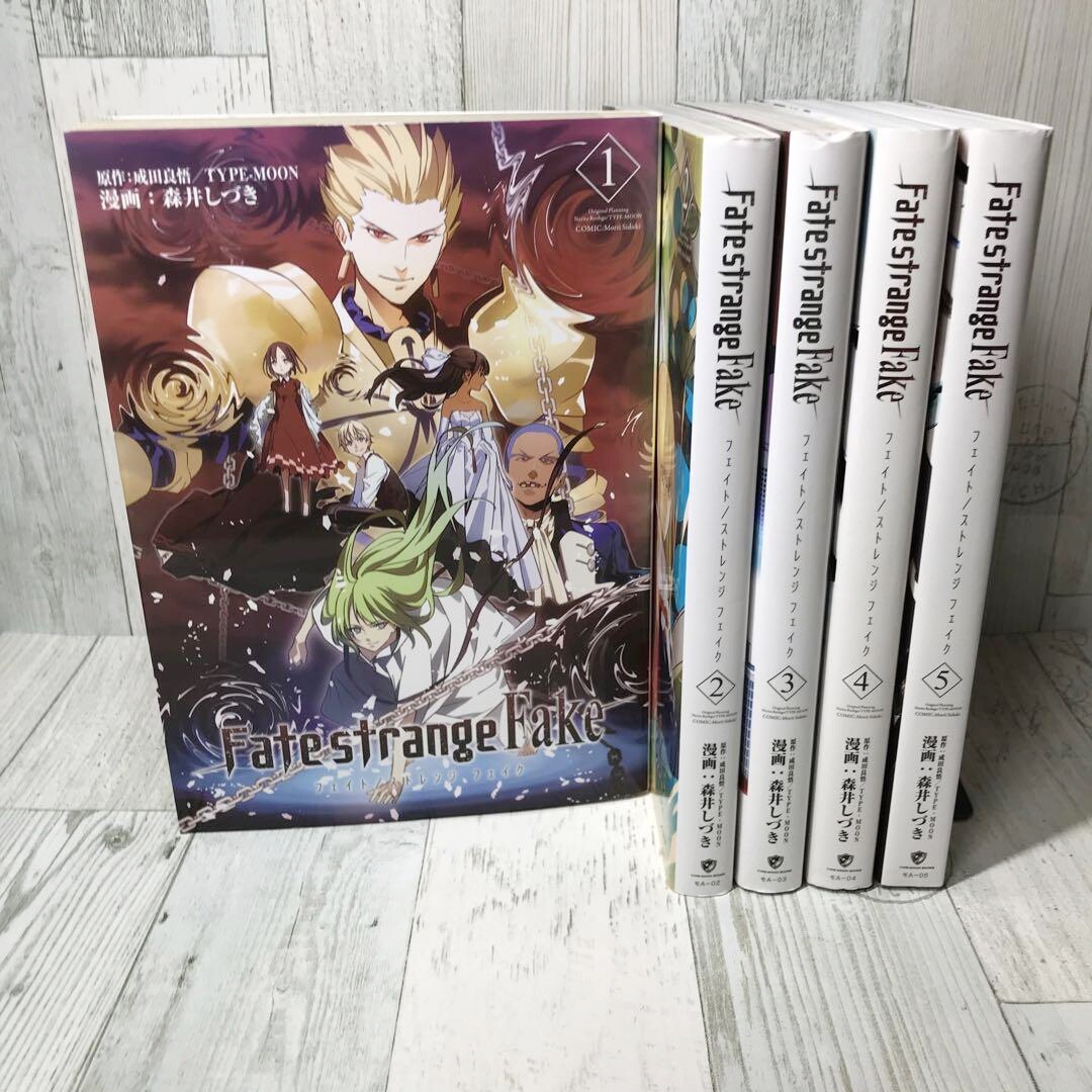 Fate/strange Fake Vol.1-5 Manga Set Type-Moon by Ryougo Narita