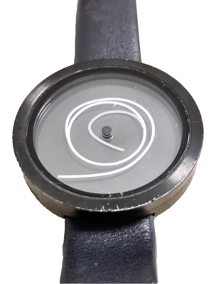 NAVA DESIGN ORA UNICA 36mm Black Wristwatch from Japan Rare