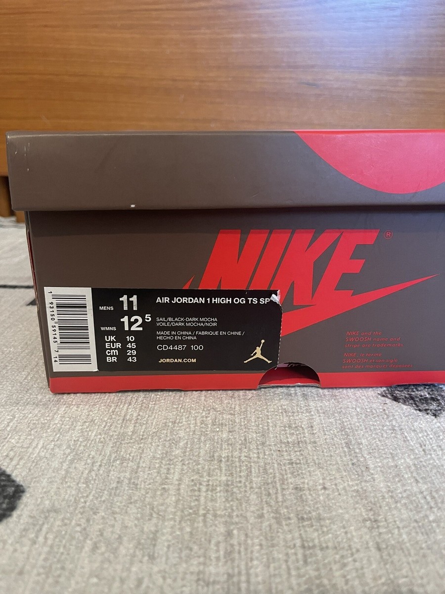 Size 11 - Jordan 1 Retro High OG x Travis Scott Mocha 2019 Size 11 - Jordan 1 Retro High OG x Travis Scott Mocha 2019