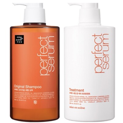 Mise en scene Perfect Serum Original Shampoo & Treatment 900ml 30oz Trockenes...