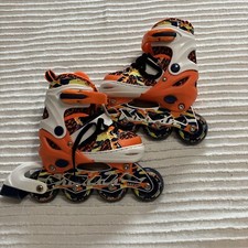 Kuxuan Skates Adjustable Inline Skates for Kids With Light Up Wheels SzS 10C-13C